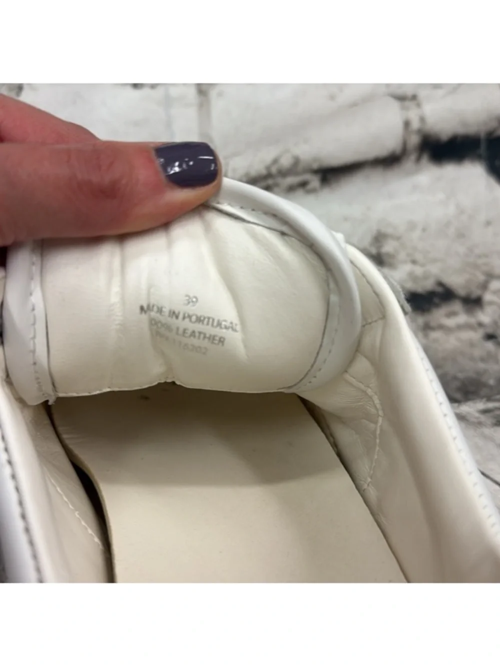 Zadig & Voltaire Women's White Star Smooth Leather Sneakers Size 9
